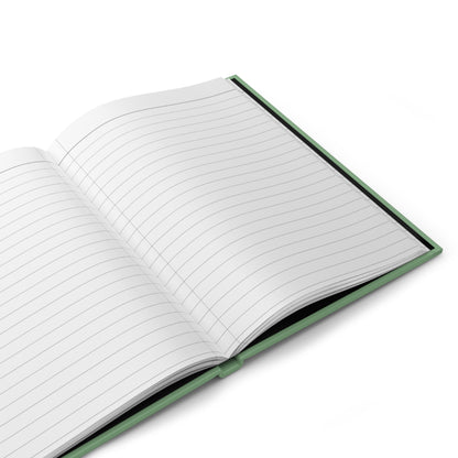 Here for the Boos Hardcover Journal — Cute Halloween Skull Cocktail Notebook