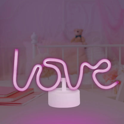 LOVE Desktop Neon Light Up Sign