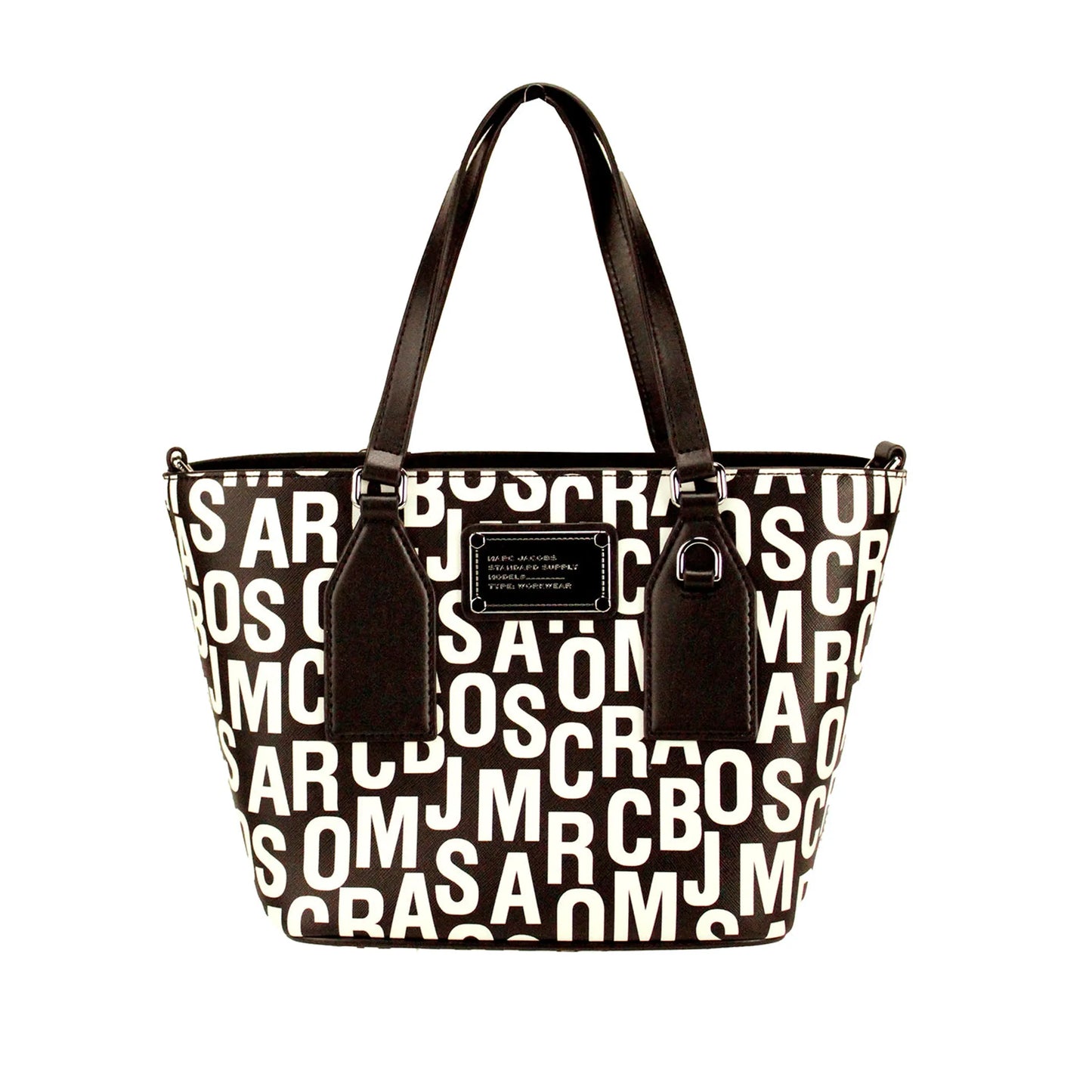Marc Jacobs Monogram Print Leather Tote Crossbody Bag
