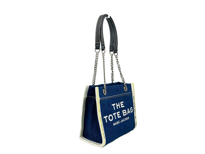 Marc Jacobs Denim Chain The Tote Bag