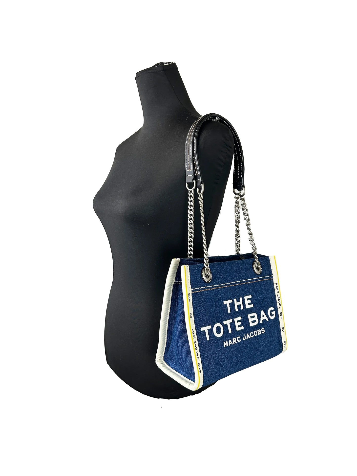 Marc Jacobs Denim Chain The Tote Bag