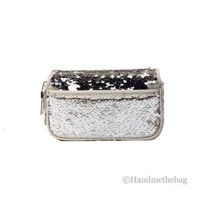 Marc Jacobs The Mini J Marc Shoulder Cream Sequined Bag