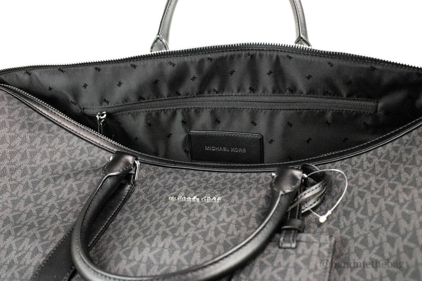 Michael Kors Harrison Signature PVC Duffle Travel Weekender Luggage Bag