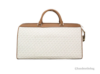 Michael Kors Travel XL Vanilla Duffle Weekender Bag