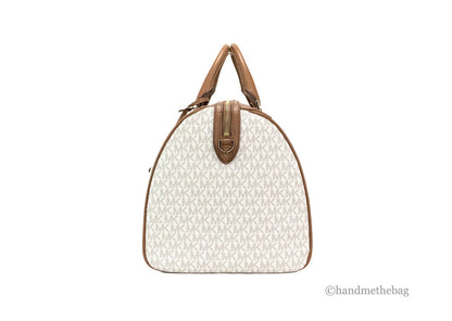 Michael Kors Travel XL Vanilla Duffle Weekender Bag