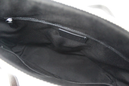 Coach Graphite Signature Coated Canvas Leather Gallery Tote Bag