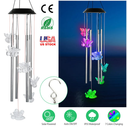 Solar Wind Chime Lights