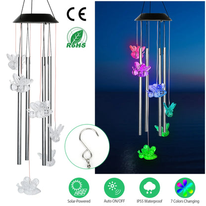 Solar Wind Chime Lights