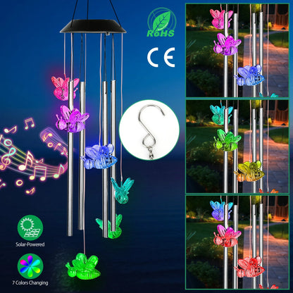 Solar Wind Chime Lights