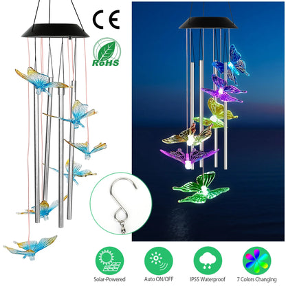 Solar Wind Chime Lights