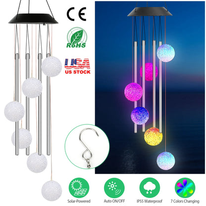 Solar Wind Chime Lights
