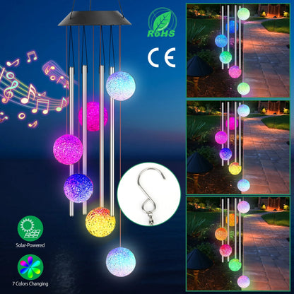 Solar Wind Chime Lights