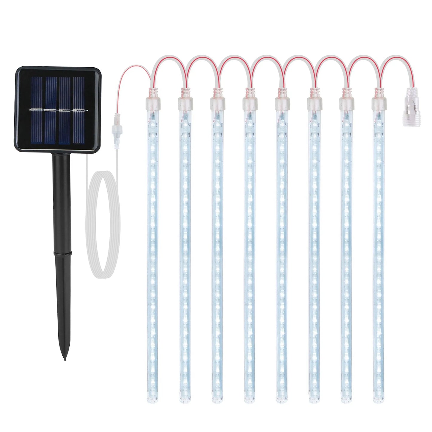 Solar Powered Meteor Shower String Lights