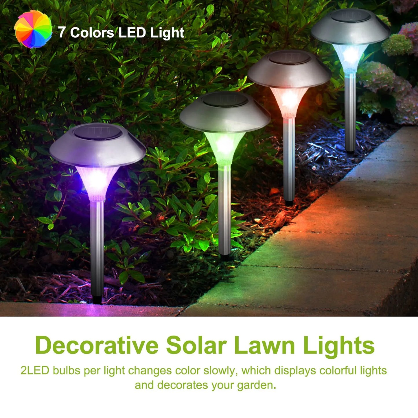 24Packs Solar Garden Lights Outdoor