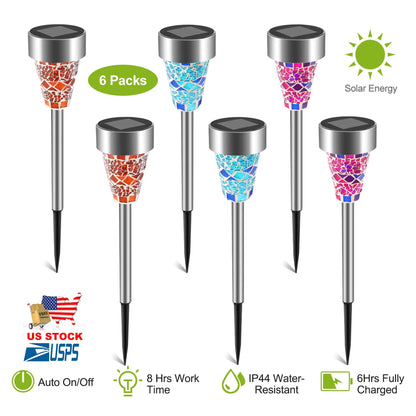 6Packs Solar Garden Lights