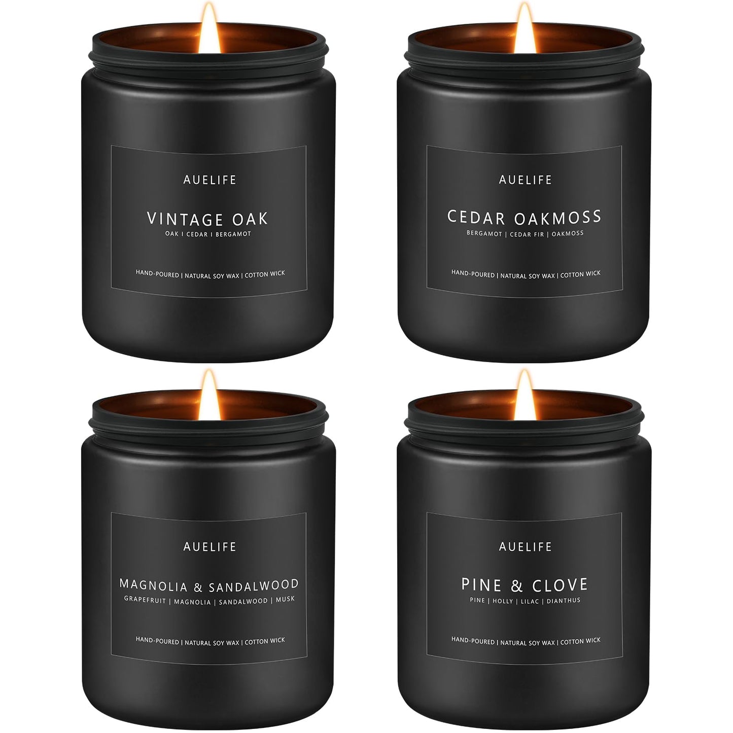 Aromatic Men's Candle Set - Soy Blend Scents