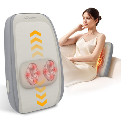 Snailax Back Massager for Pain Relief Deep Tissue Full Back Massager with Heat 3D Kneading Shiatsu Massager for Back Relaxation Ideal Gift for Valentines Day. Holiday Gift for Mom Dad