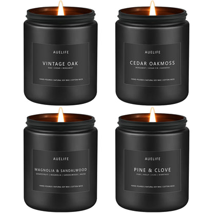 Aromatic Men's Candle Set - Soy Blend Scents