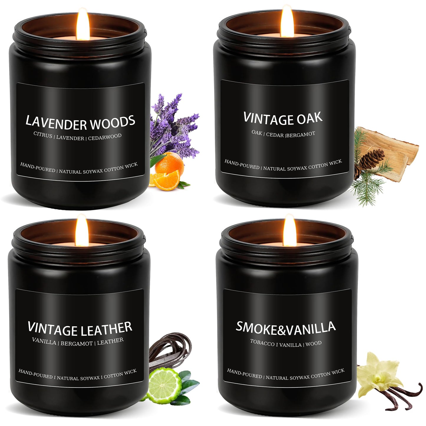 Masculine Aroma Soy Candle Set